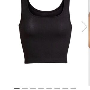 SKIMS Classic Black Ribbed Tank Top